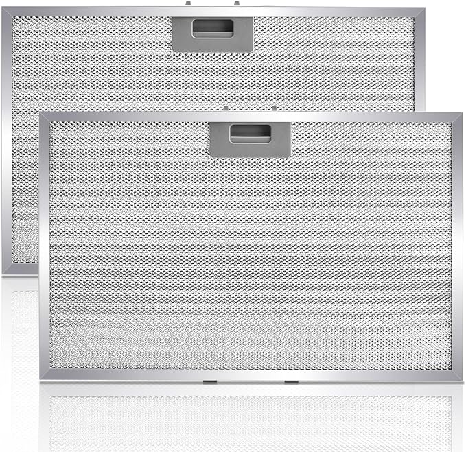 2 PCS WB02X11012 Grease Filter 17.44 x 11.6 x 0.35 inches Compatible with GE Range Hood - AquaVibe