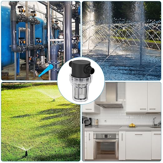PATIKIL 1/2 Inch Male in-Line Strainer with 100 Mesh Stainless Steel Filter Screen Water Pump Filter for Garden Irrigation Pressure Washer Inlet