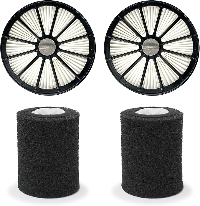 Fette Filter - Pet Hair Eraser Lift-Off Compatible with Bissell 20871 & 2087. Compare to Part # 1612637 & 1612631. (Pack of 2) - AquaVibe