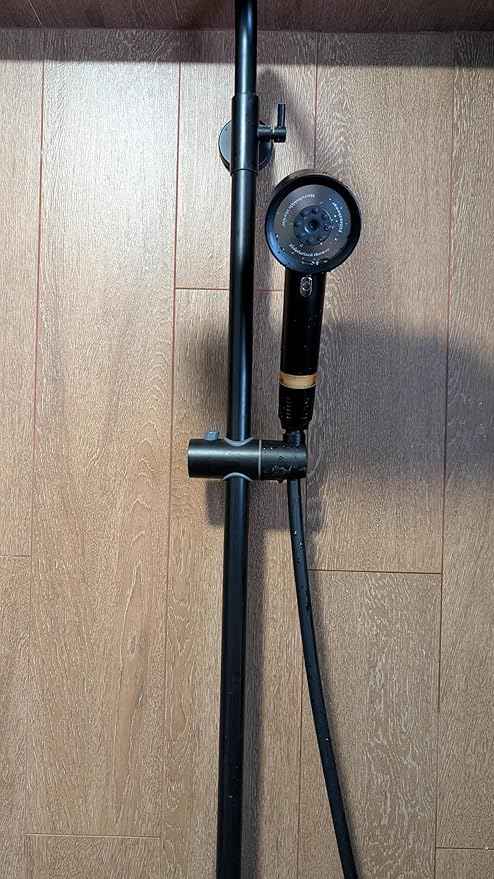 Lucinn Pro Handheld Filtered Showerhead – 12-Stage Filtered Shower Head Removes Chlorine & Hard Water | Revives Hair, Softens Skin | Sleek Matte Black