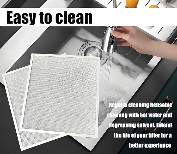 Range Hood Filters S99010430-002 Compatible with Broan Nu-tone Ken-more Range Hoods 99010430-002 and 4512880 BCSEK130WW BCSD130SS Kenmore 23351264710 23351269710 (2 Packs) - AquaVibe