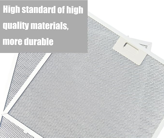 WB02X27207 Range Hood Grease Filters Compatible with GE Extractor Hood JVX5300BJ1TS JVX5300DJ1BB Replace 4463981 AP6039217 PS11771771 EAP11771771 Efficient Kitchen Air Quality Solutions(2 PCS) - AquaVibe