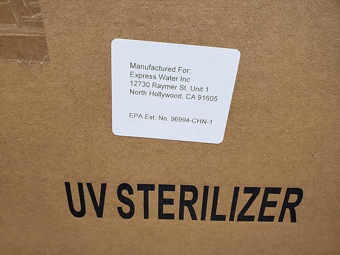 Ultraviolet UV Light Bulb Housing with (2) 36” UV-C Bulbs – for Commercial and Whole House UV Water Filtration Systems – 24 GPM
