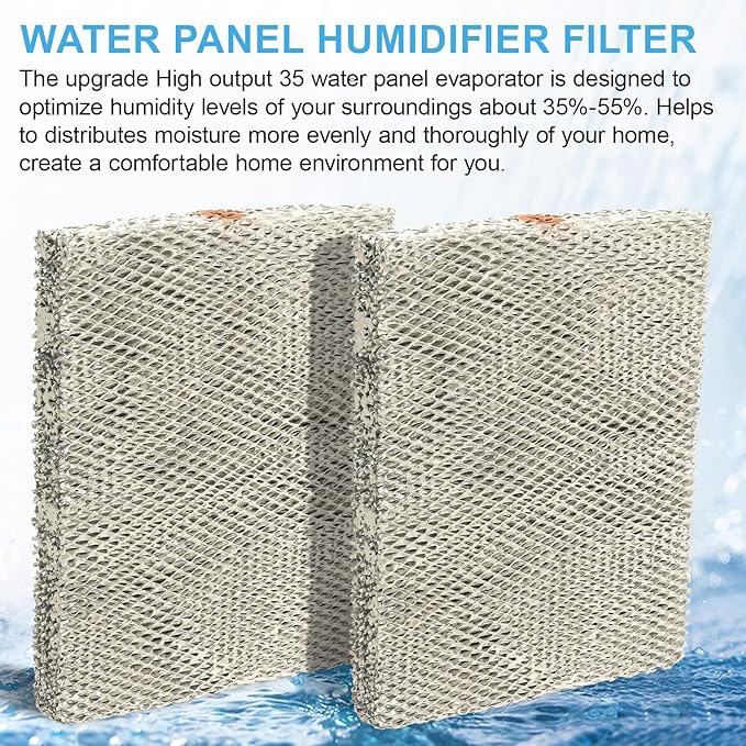 35 Water Panel Humidifier Filter Replacement Made of Aluminum Mesh for AprilAire Humidifier Models 350, 360, 560, 560A, 568, 600, 600A, 600M, 700, 700A, 700M, 760, 760A, 768 (2Pack)