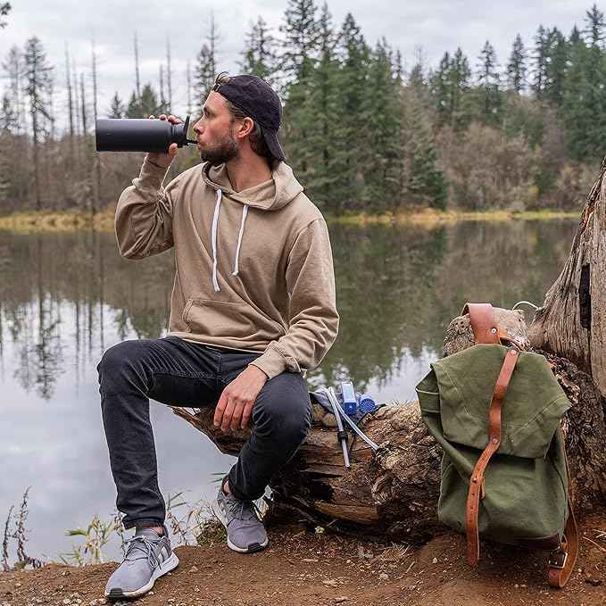 Pacific Bay Portable Automatic Pump/Water Filtration System - for Camping or Wilderness Survival - Emergency Drinking Water Survival - Indoor/Outdoor Water Filter - Must Have Hiking Supplies