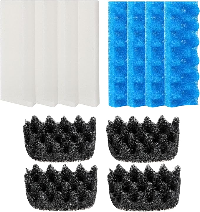 12Pcs Bio Media for Fluval 406 & 407 Canister Filters - Aquarium Biological Filter Media