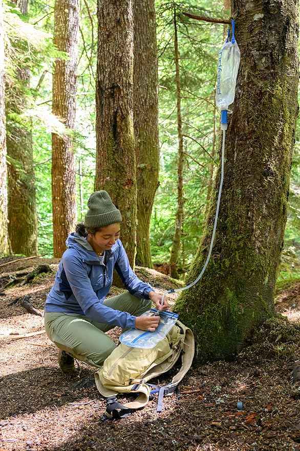 Platypus QuickDraw Ultralight 3 Liter Backpacking Gravity Water Filter System