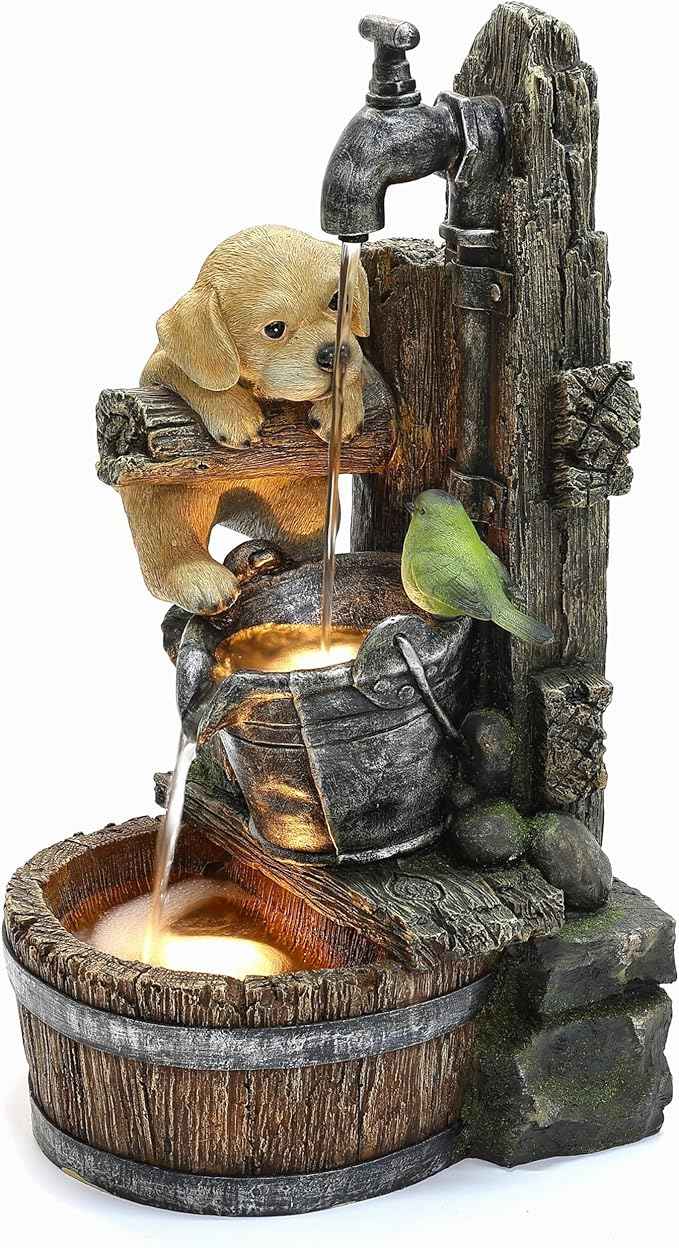 LuxenHome Water Fountain Outdoor, 25