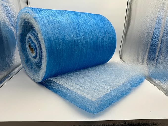 wioboy Paint Booth Exhaust Filter Roll (20.5" x 200ft), Spray Booth Filter, Fiberglass Paint Arrestor for Air Filter System(18 Gram)