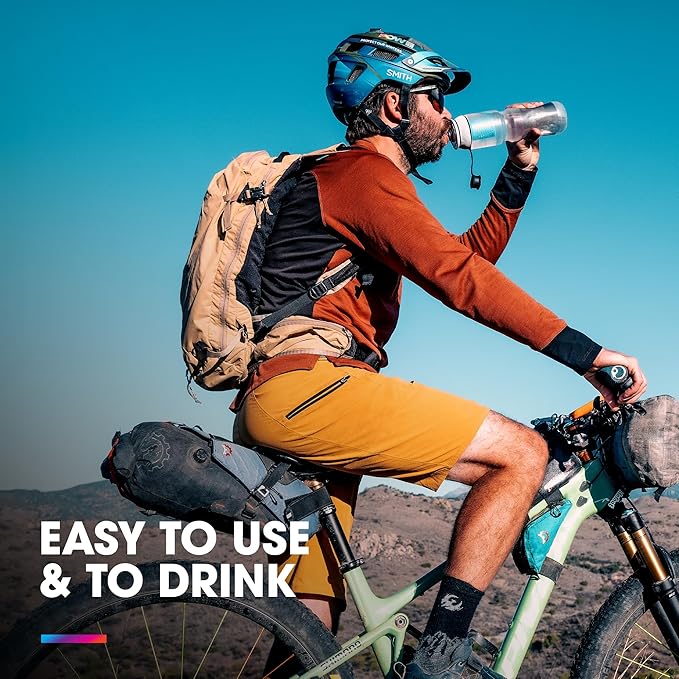 HydraPak Breakaway+ Filter Cap - Water Filtration Accessory - Fast Flow - Fits Bike and Sport Squeeze Bottles, Perfect for Cycling, Outdoor Activities, Travel and Emergency Preparedness