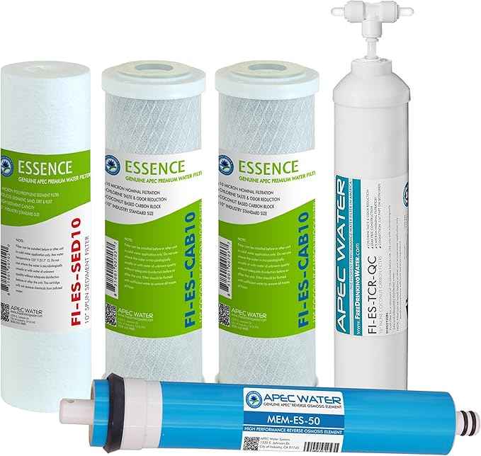 FILTER-MAX-ES50 50 GPD High Capacity Complete Replacement Filter Set & Water Systems SET 3 Pcs 3.5" O.D. Replacement O-Ring For Reverse Osmosis Water Filter Housings, Black