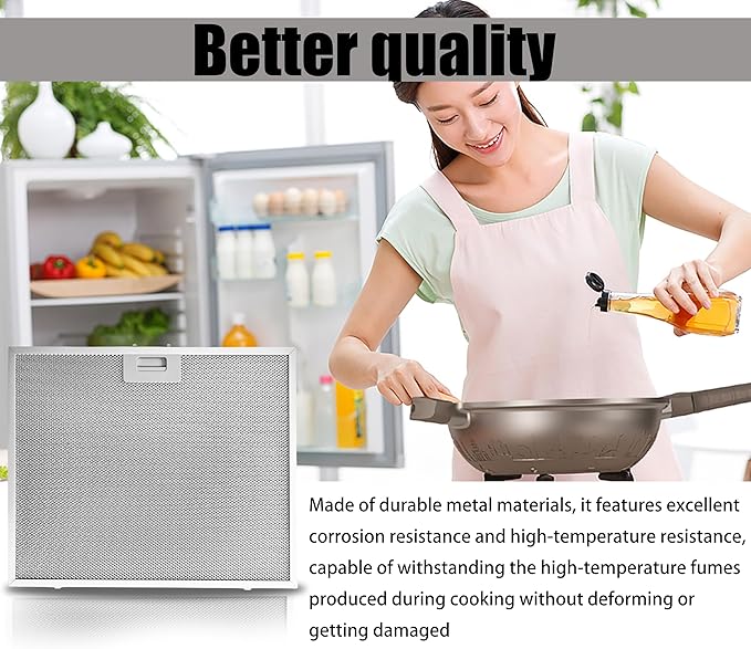 WB02X27203 Range Hood Grease Filter Compatible OEM Replacement compatible with GE Range Hoods Installation Essential Kitchen Accessory(1 PCS) - AquaVibe