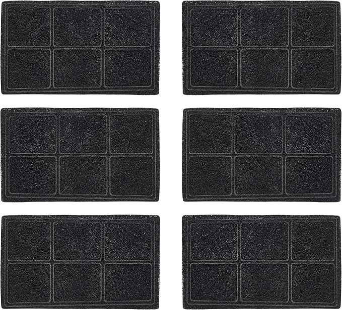 IRIS USA Filters for Cat Water Fountain,Filet Replacement, Kitty Spout, 6 Pack PWF-200F, Black Filter