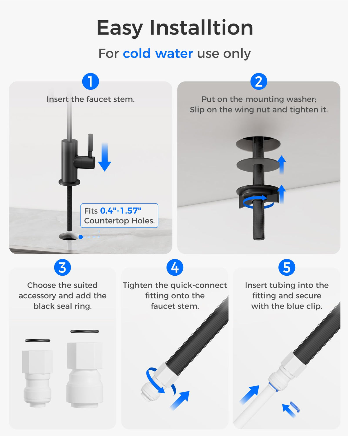 G2FCT BLK Drinking Water Faucet (Black)