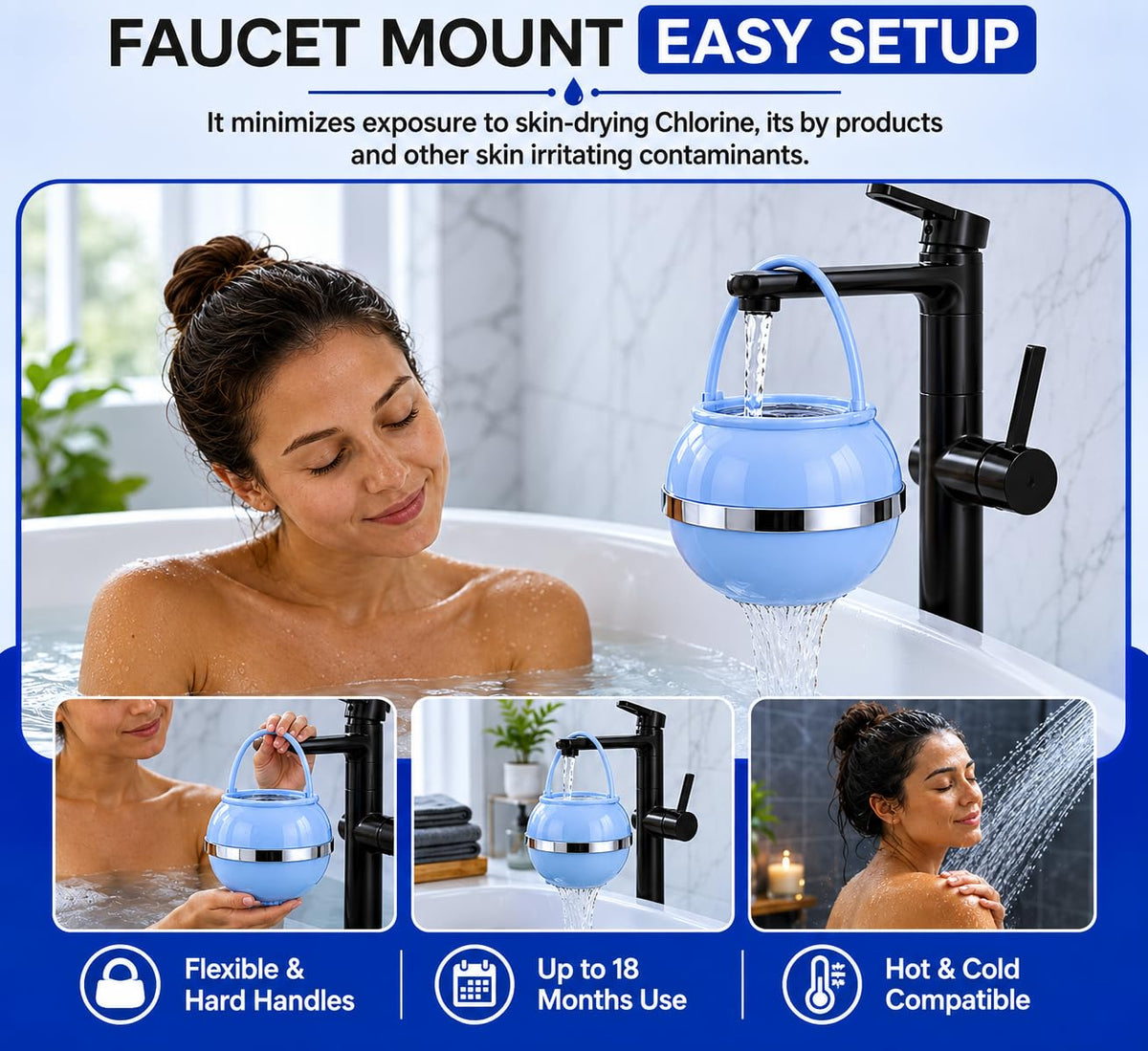 Bathtub Filter (Blue)