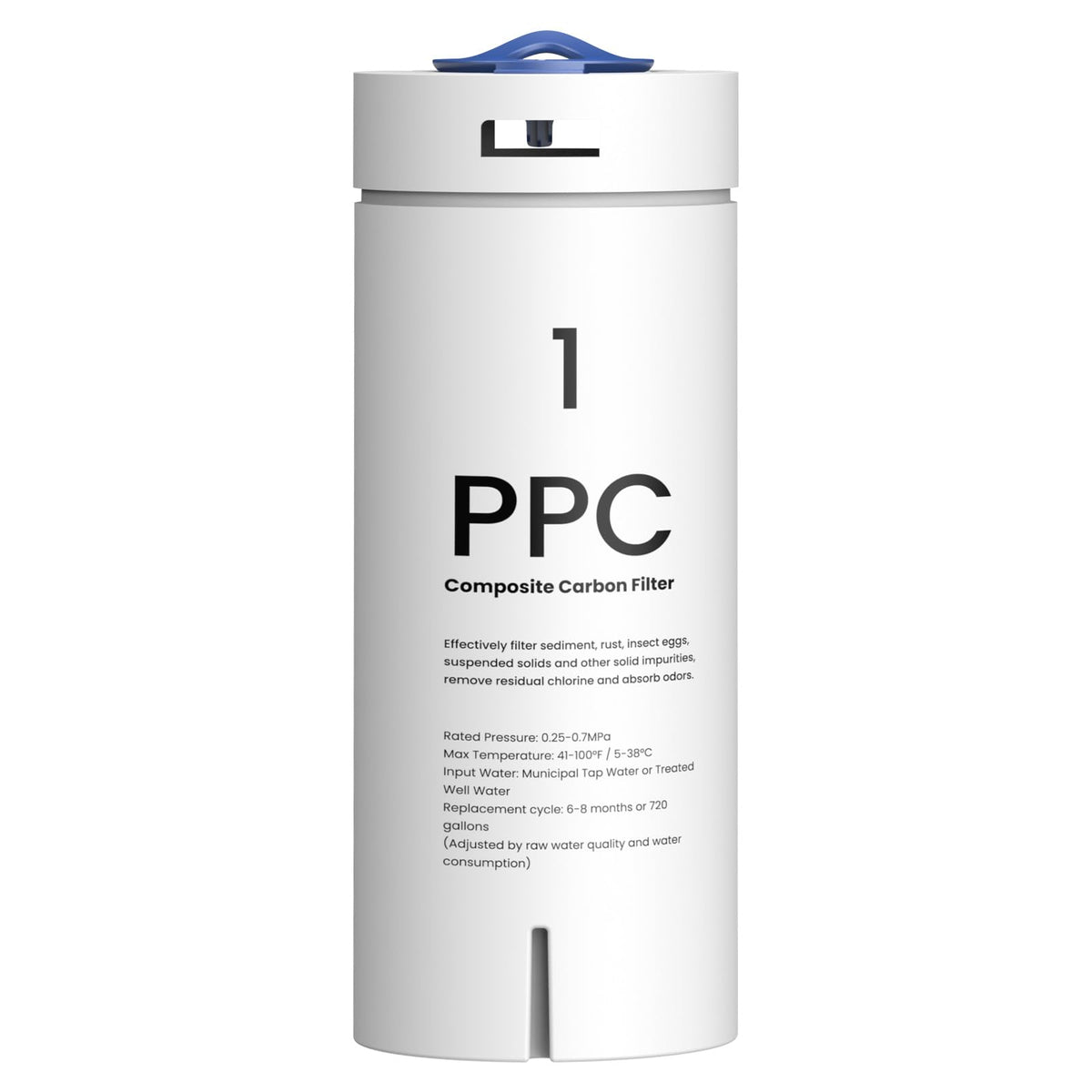 PPC Filter Replacement for GFU03 Reverse Osmosis System (Light White-PPC Filter)