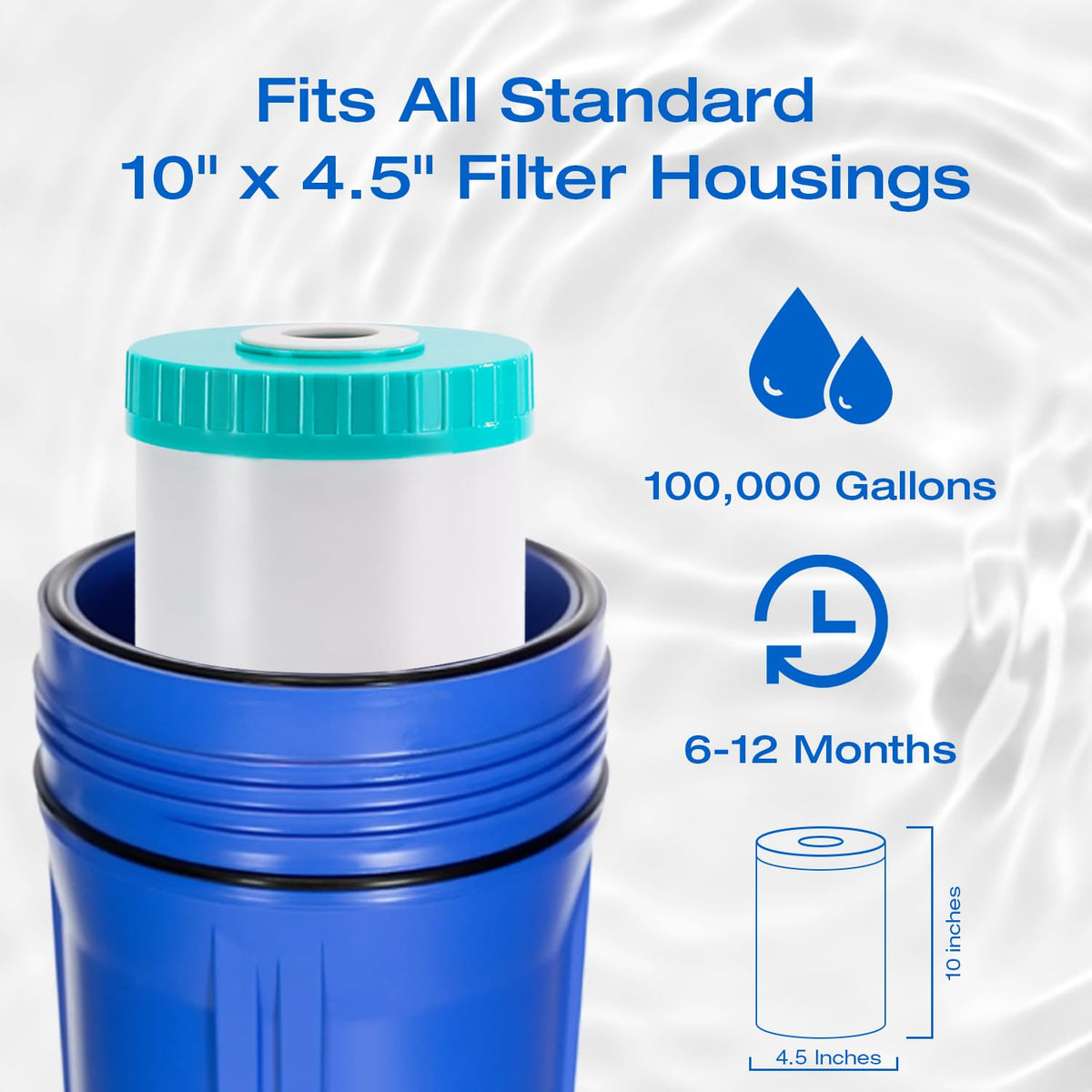 10" x 4.5 Water Descaler (60,000 Gallons)