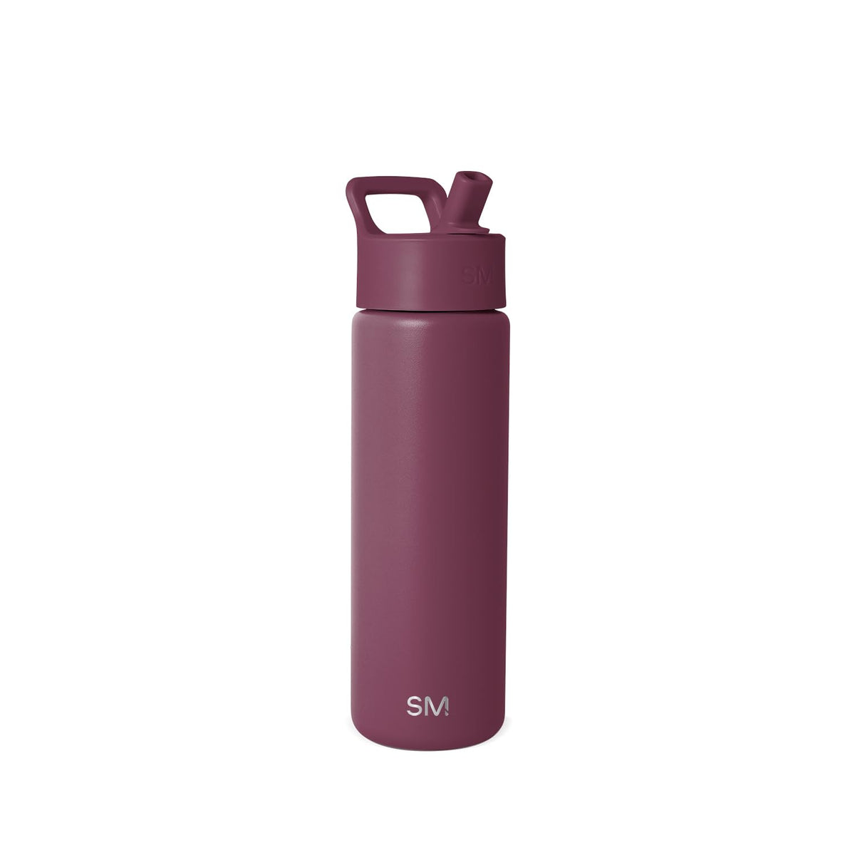 Insulated Water Bottle with Straw (22oz / Fig Jam (Pack of 1))