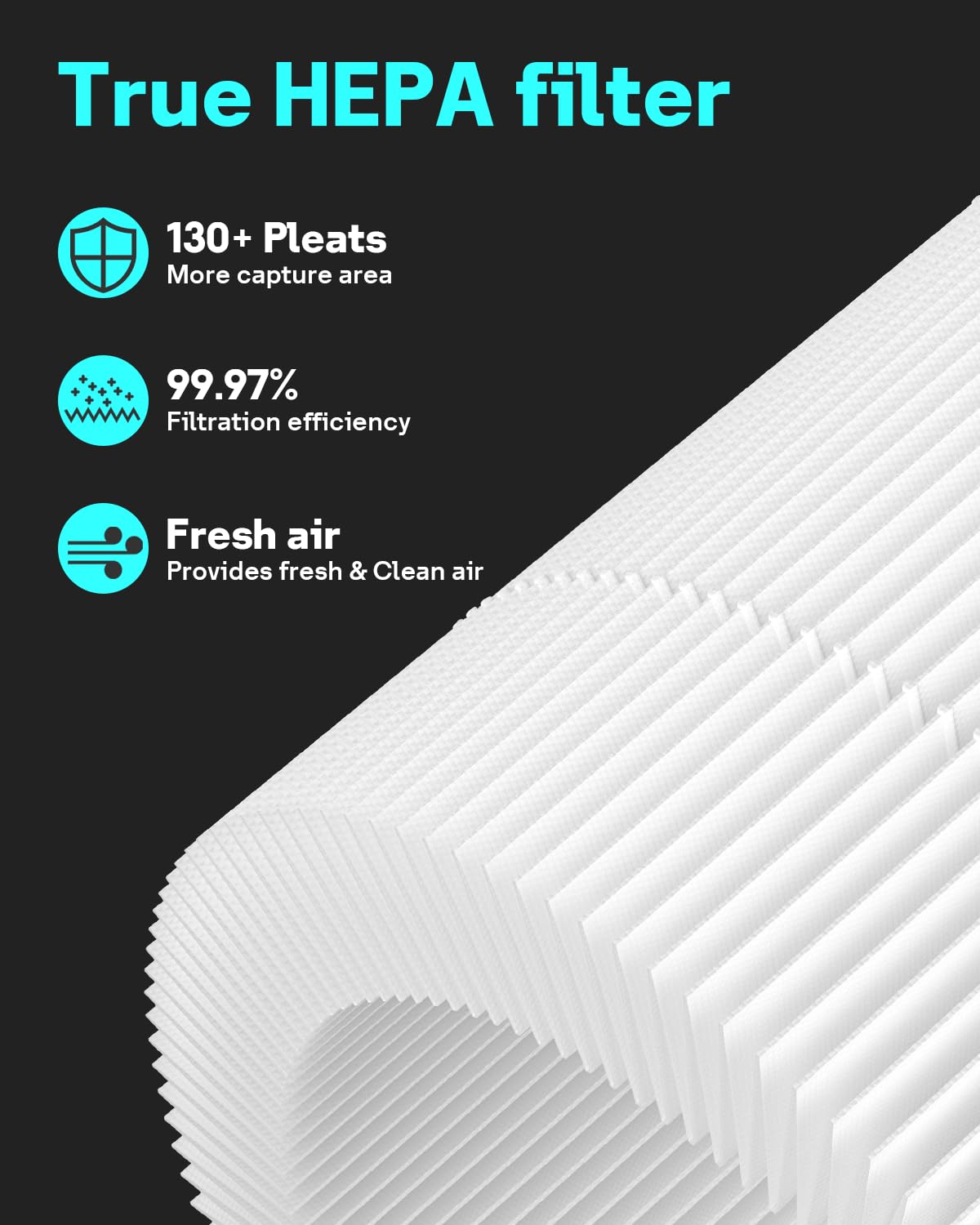 Core Mini Replacement Filter for LEVOIT Air Purifier (Core Mini-4 White)
