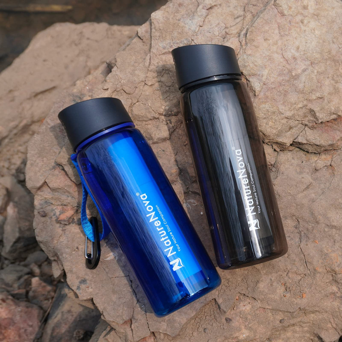 Water Filter Bottle with 4 (black)