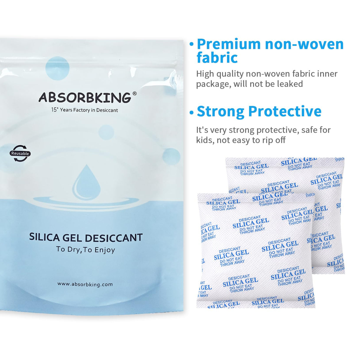 Silica Gel Packets (200g(8-pack))
