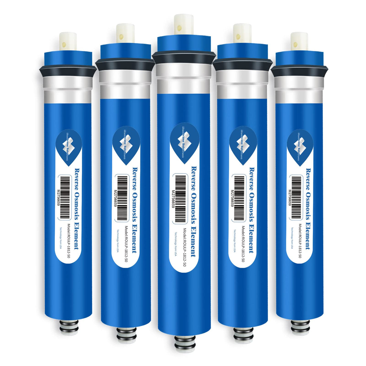 NSF ANSI 58 Certified 50 GPD Reverse Osmosis Membrane (50G / 5 Count (Pack of 1))