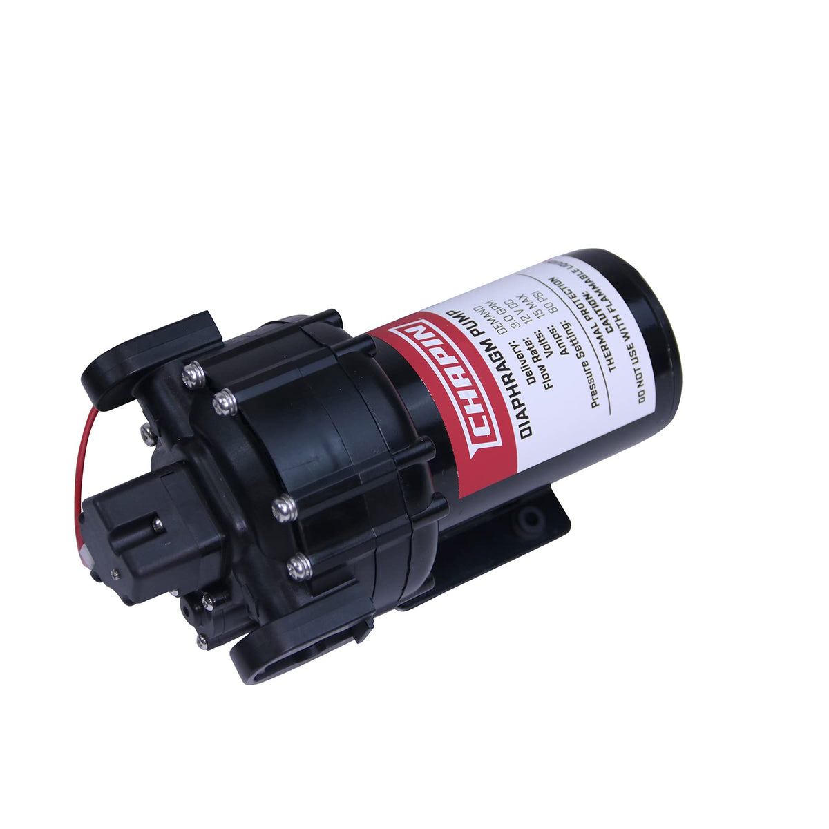 6-9214 12V/3.0 GPM 60 PSI Self-Priming Diaphragm Water Pump for ATVs, Marine, Boating, Water Supply, Camping, RV Recreation & Boom Spray Systems (3.0 GPM Self-Priming)