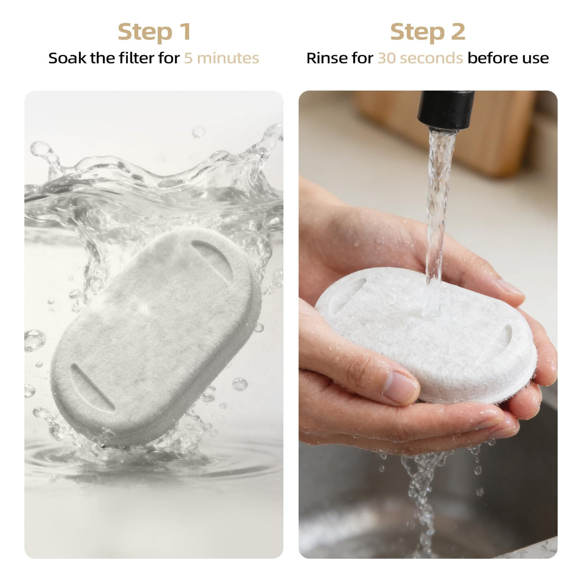 Cat Water Fountain Filter Compatible with Stainless Steel Dispenser