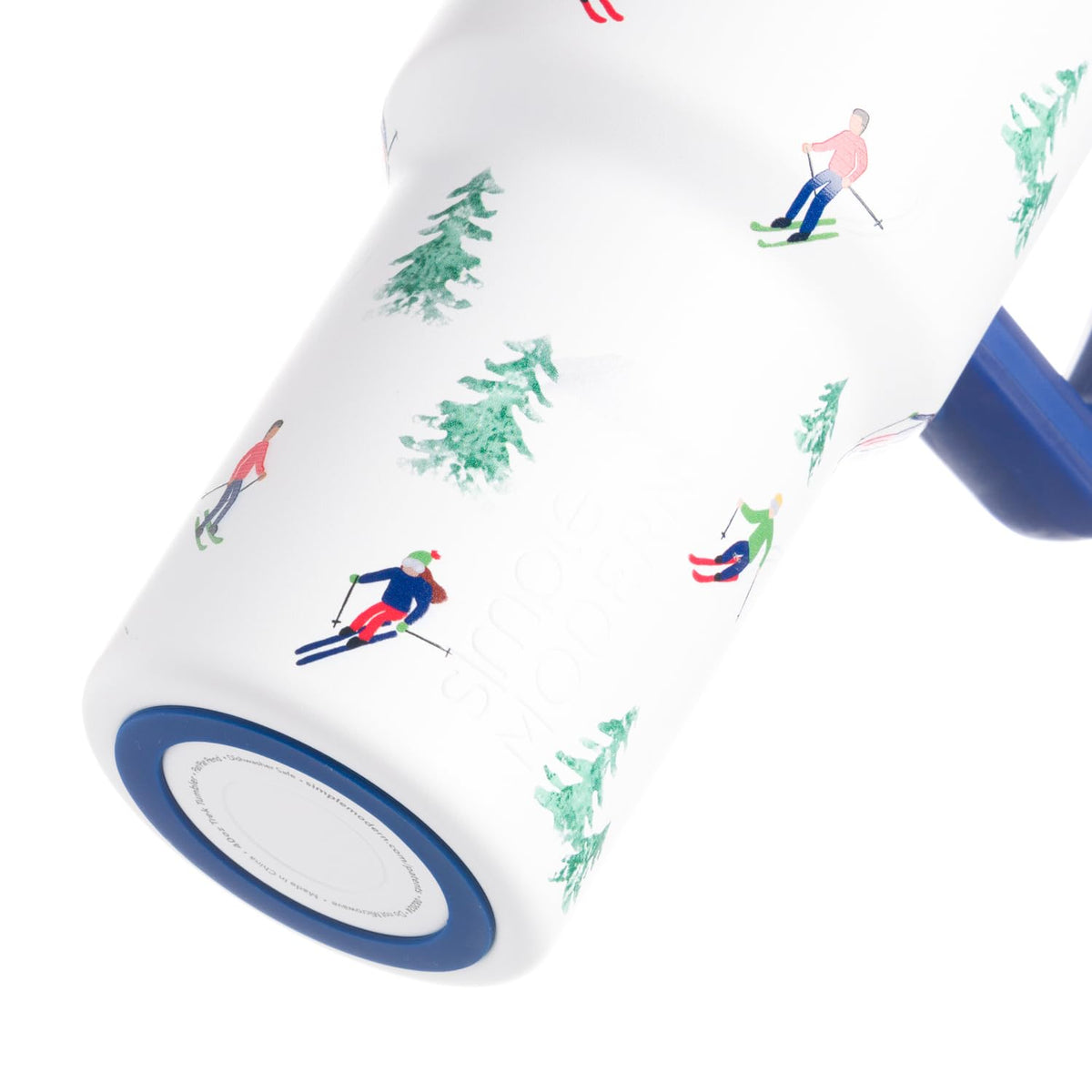 40oz Leak Proof Ceramic Lined Tumbler with Handle (Pattern: Downhill Skiing / 40 Ounces / 40oz | Signature)