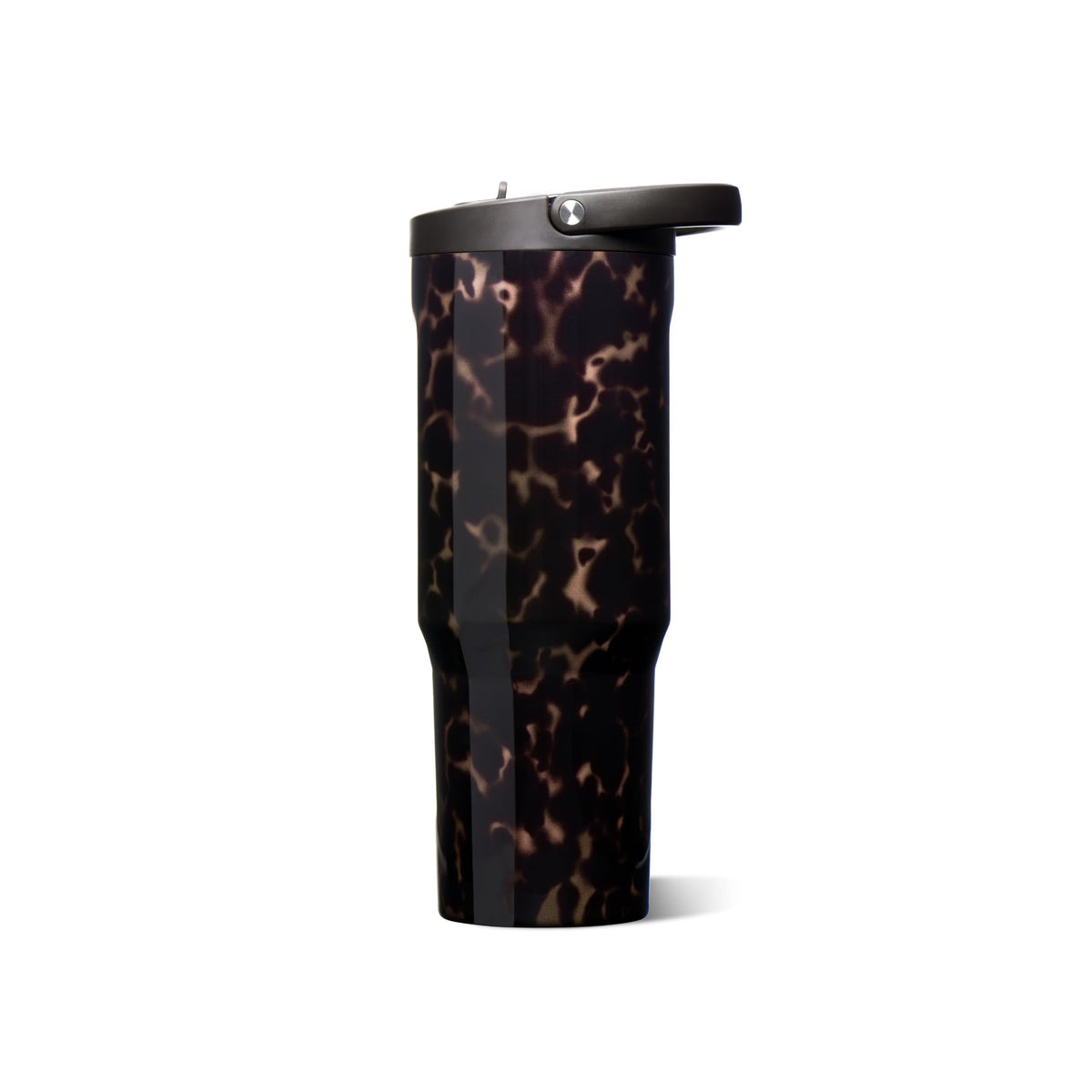 Sport 32 oz Insulated Stainless Steel Water Bottle (Mocha Tortoise / 32 Ounces)