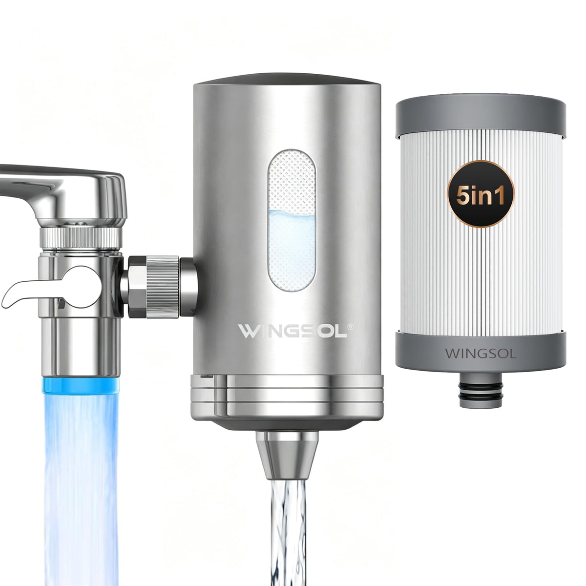 Visible Window Faucet Water Filter
