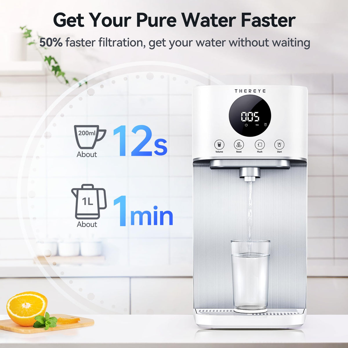 Reverse Osmosis System Countertop Water Filter