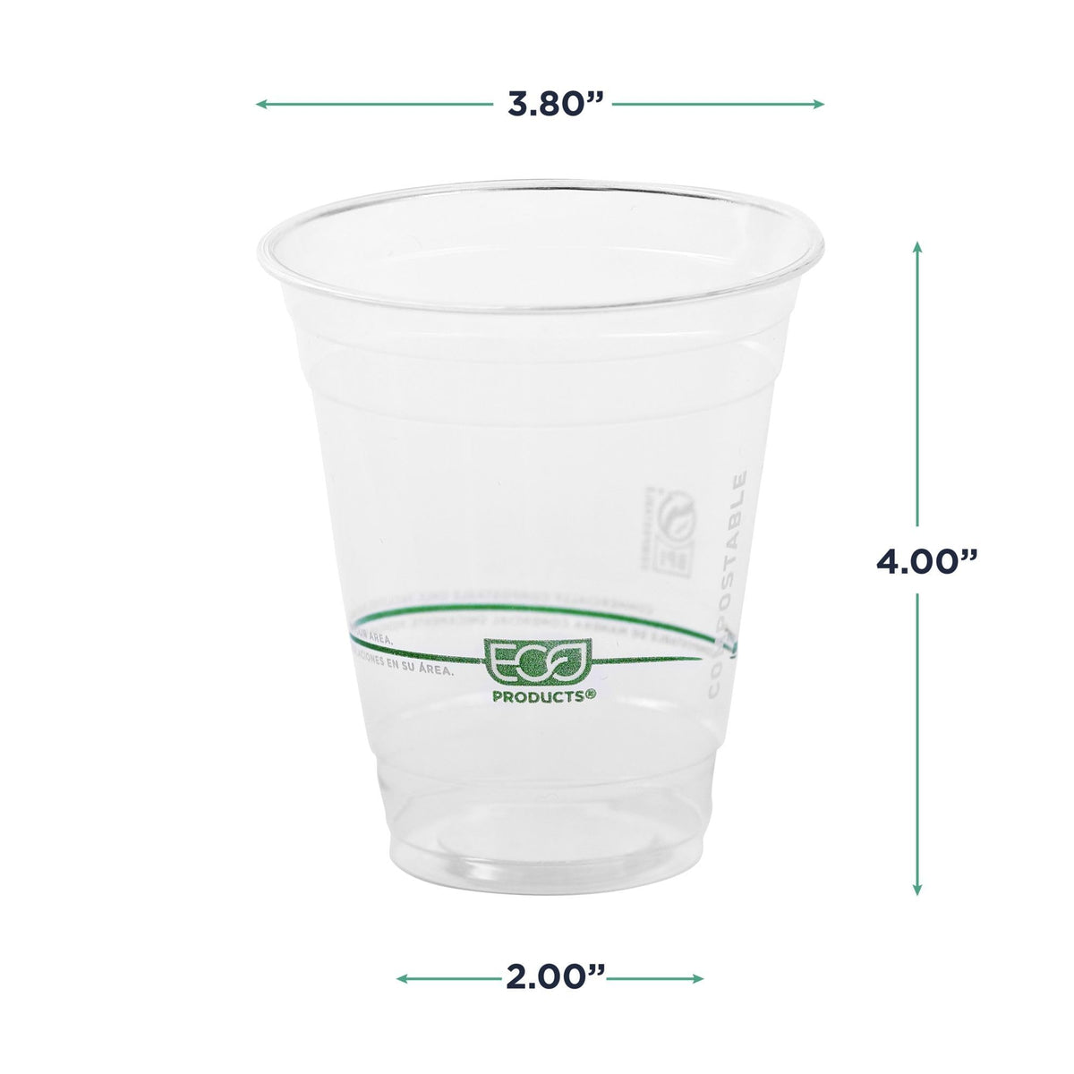 GreenStripe Clear Disposable Cold Cups (12 oz)