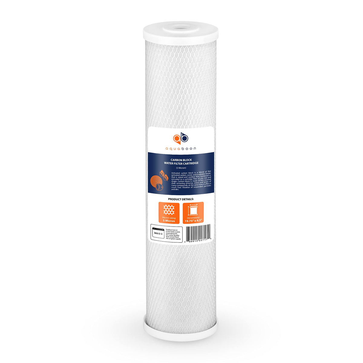 4.5 x 20 Carbon Block Filter Cartridge Large