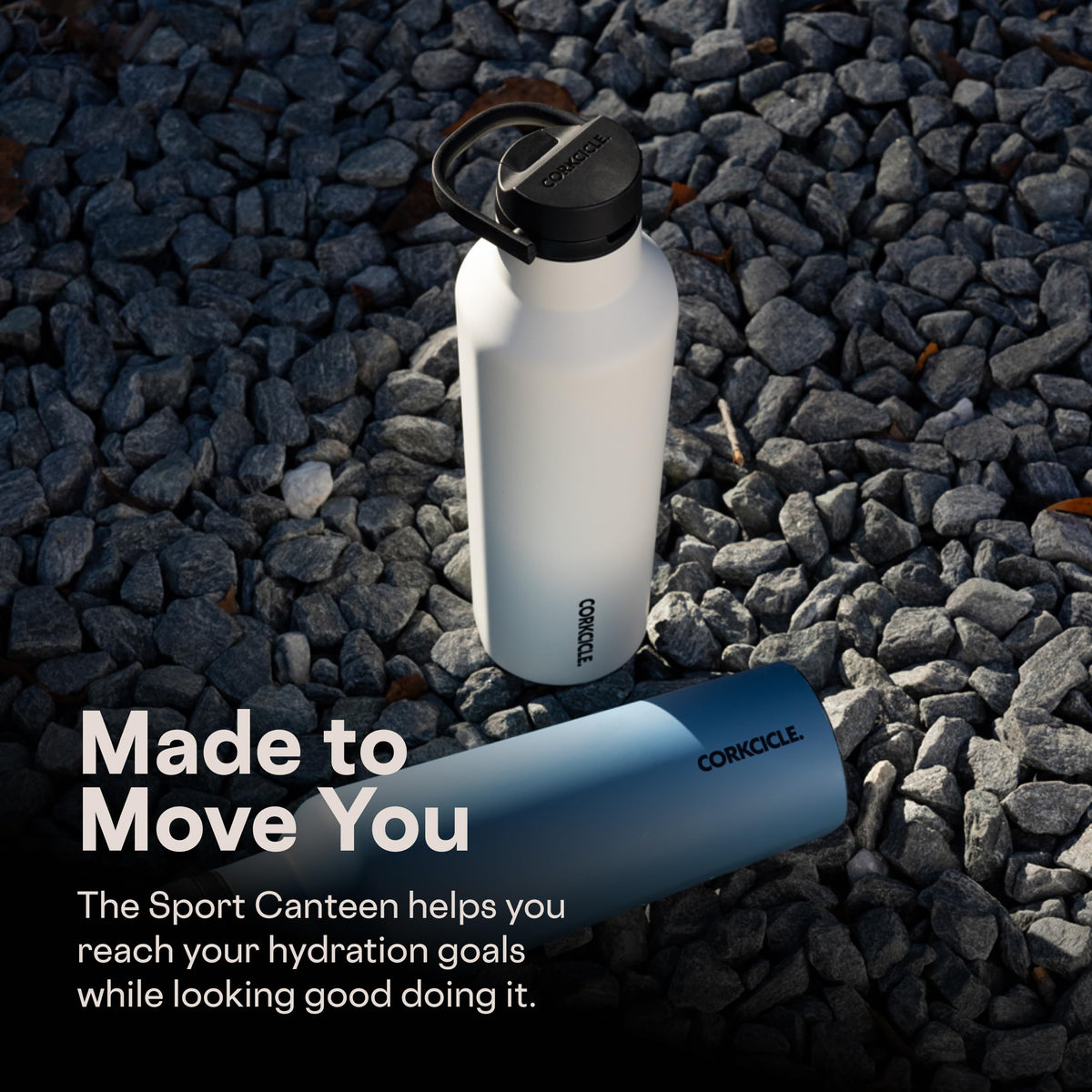Sport Canteen 20 oz Triple Insulated Bottle (Gloss White / 20 Ounce)