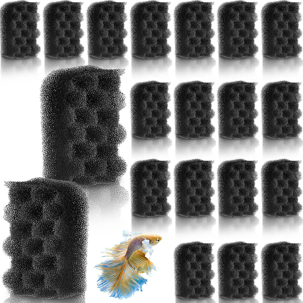 20 Pcs Aquarium Filter Foam