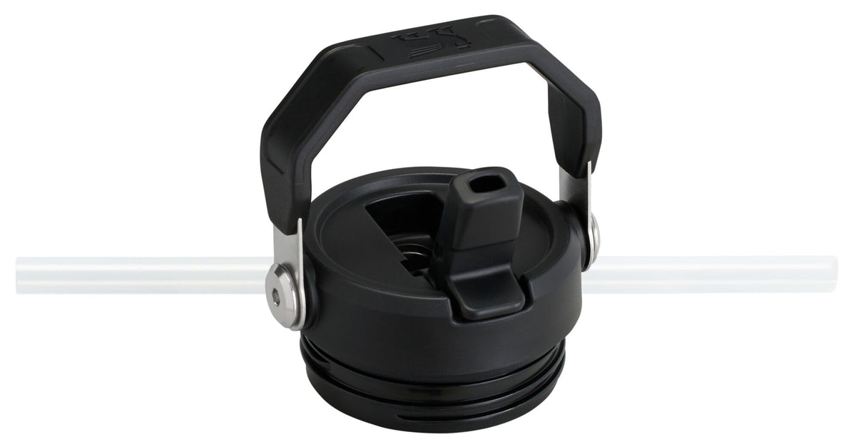 IceFlow Flip Straw 2.0 Bottle (Black / 24 Ounces)