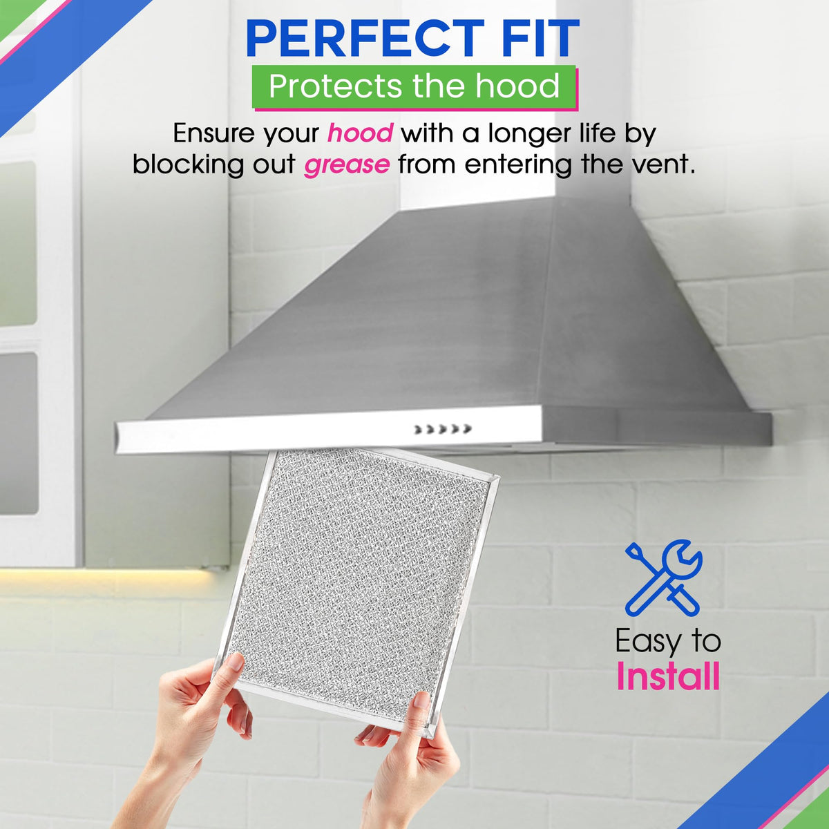 Stove Vent Filter 10.5x8.75" 97006931 Fits Nutone Broan Range Hood Filter