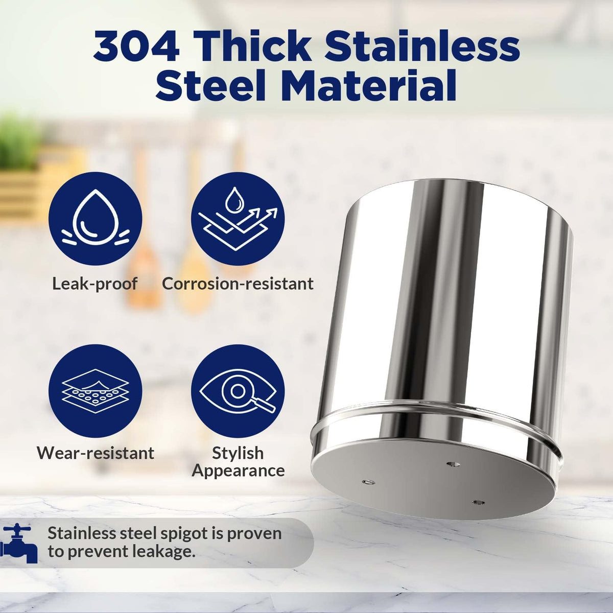 Stainless Steel 2.25 Gallon Water Filter (U3PS)