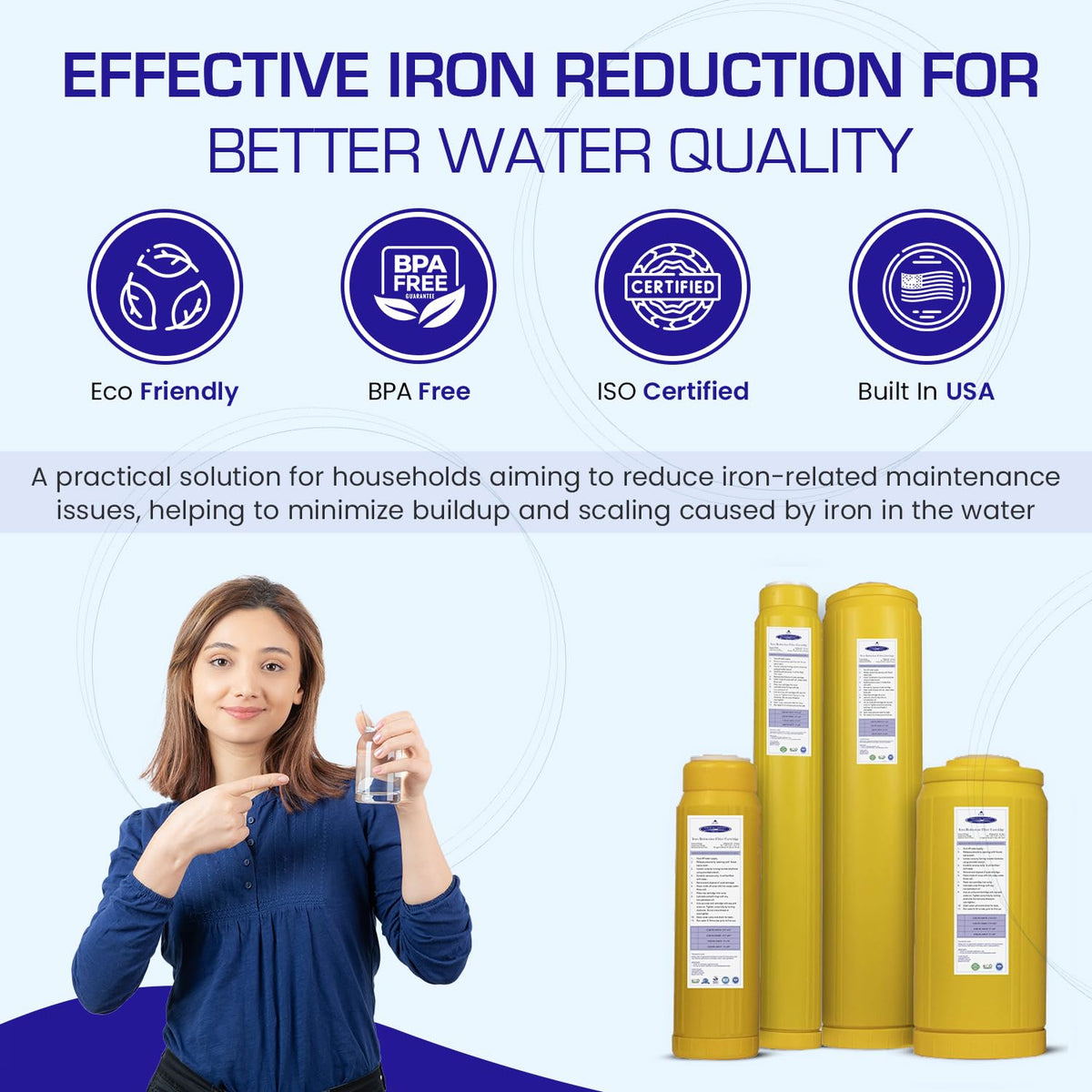 Iron Filter Cartridge (Iron Reduction / 2-7/8" x 9-3/4")