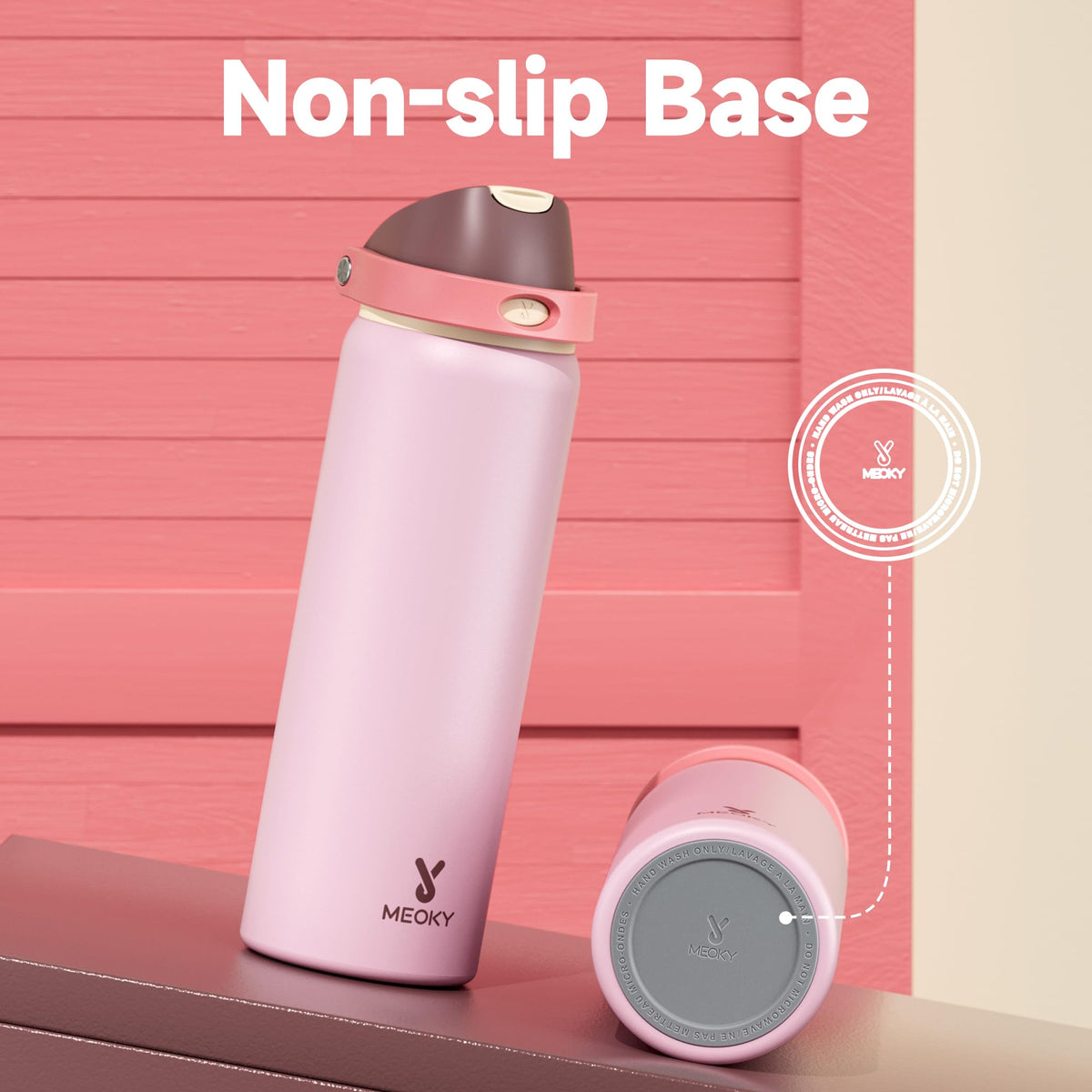 32 oz Insulated Stainless Steel Water Bottle for Sports (Angel Food Cake / 32 Ounces)