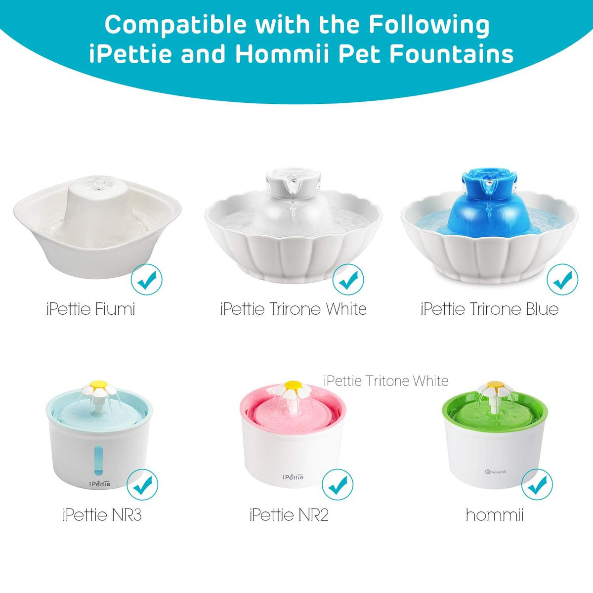 Pet Water Fountain Pump for Tritone & Hommii