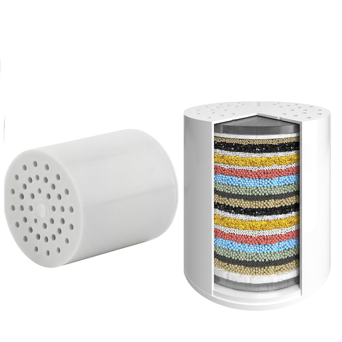 2 Pack Shower Filter Replacement for 8" Fixed Rain Shower Head (Fileter Replacement)