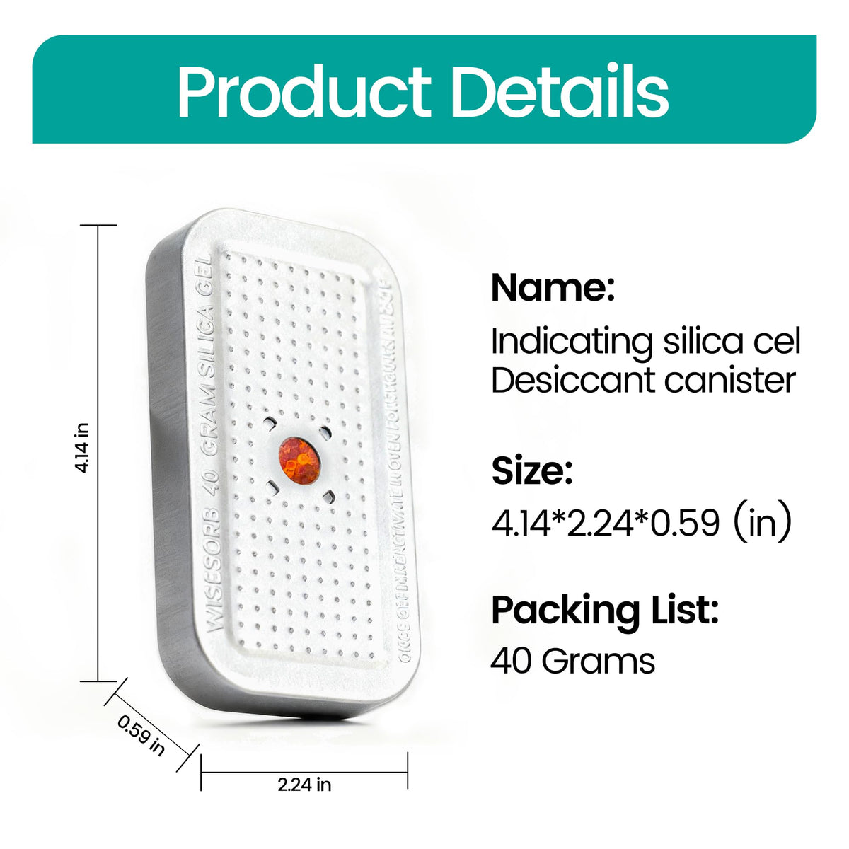 240g×2 Packs Rechargeable Silica Gel Desiccant Packs with Clean Window (240 Gram*2Pcs)