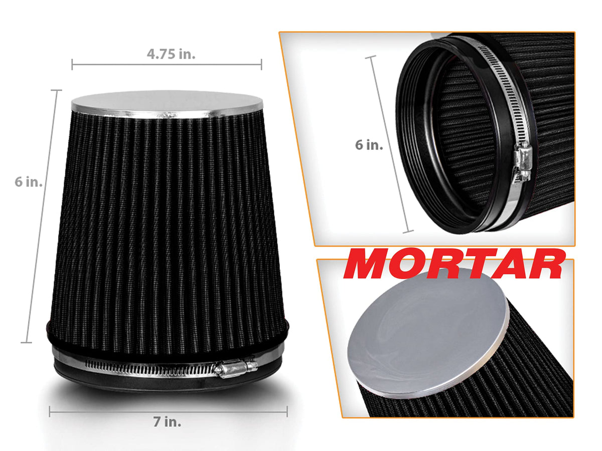 Aftermarket Auto Air Filter (Black / 6)
