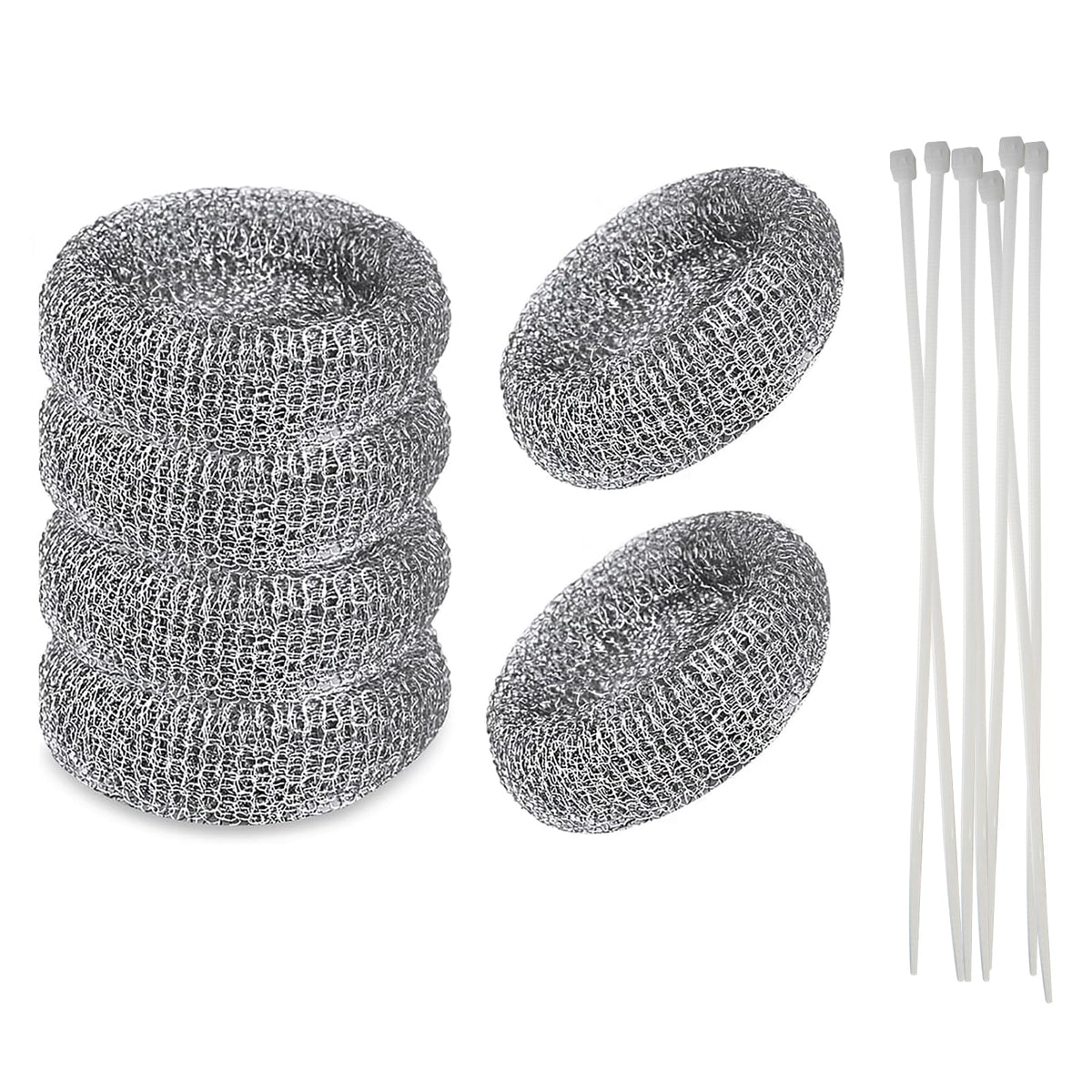6 PCS Washing Machine Lint Catcher Lint Traps for Washing Machine Hose (Metallic)