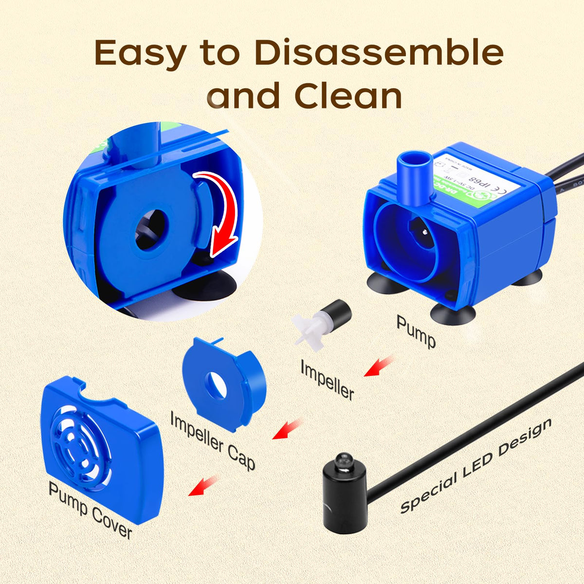 Cat Water Fountain Pump