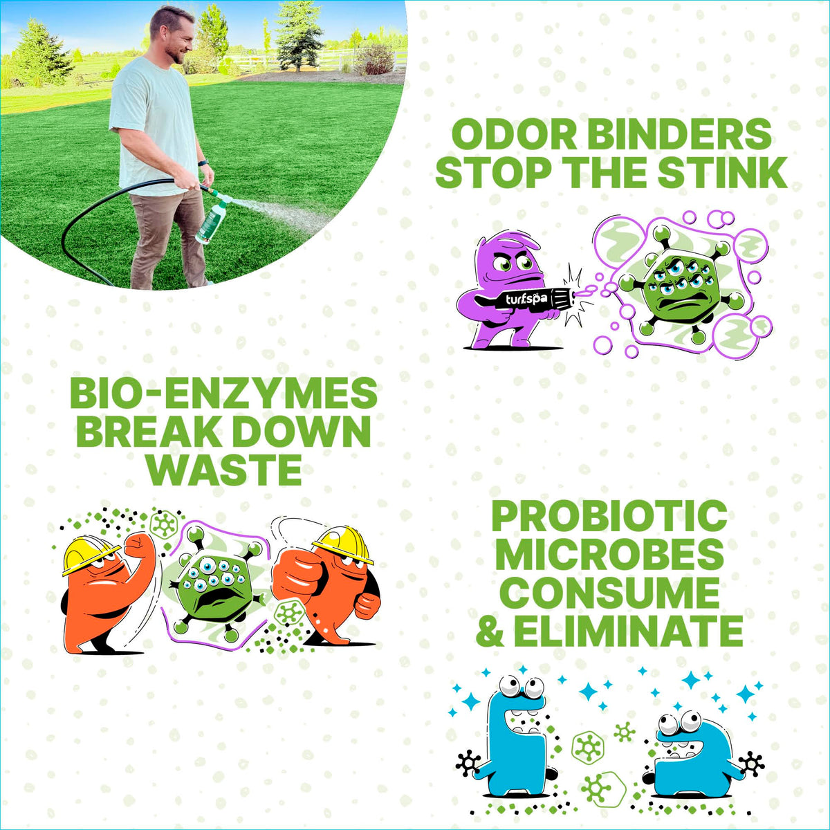 Urine & Odor Turf Detox Professional Enzyme Cleaner (32 oz Sprayer)