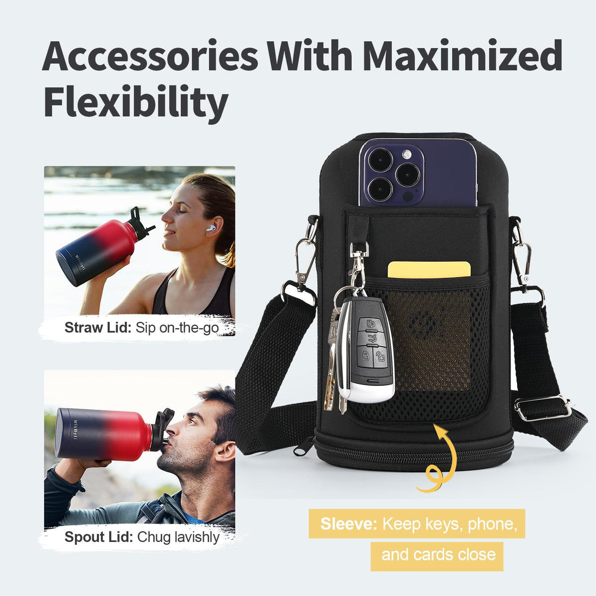 64oz Insulated Water Bottle (Rose/Purple Gradient / 64 Ounces)