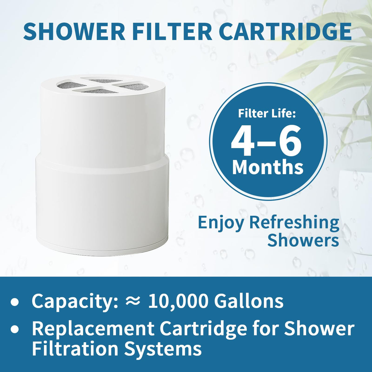 3 Pack Shower Filter Replacement Compatible with jolie shower head filter